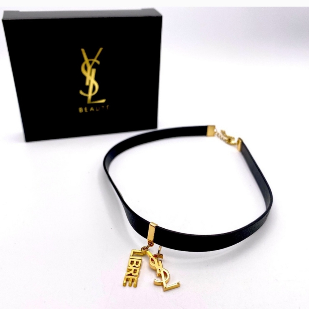 NWB YSL Leather Choker/Bracelet NIB NWT